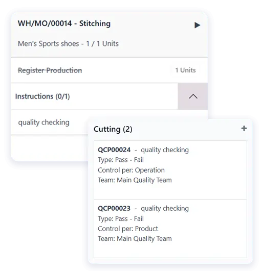 Footwear manufacturing execution system ERP