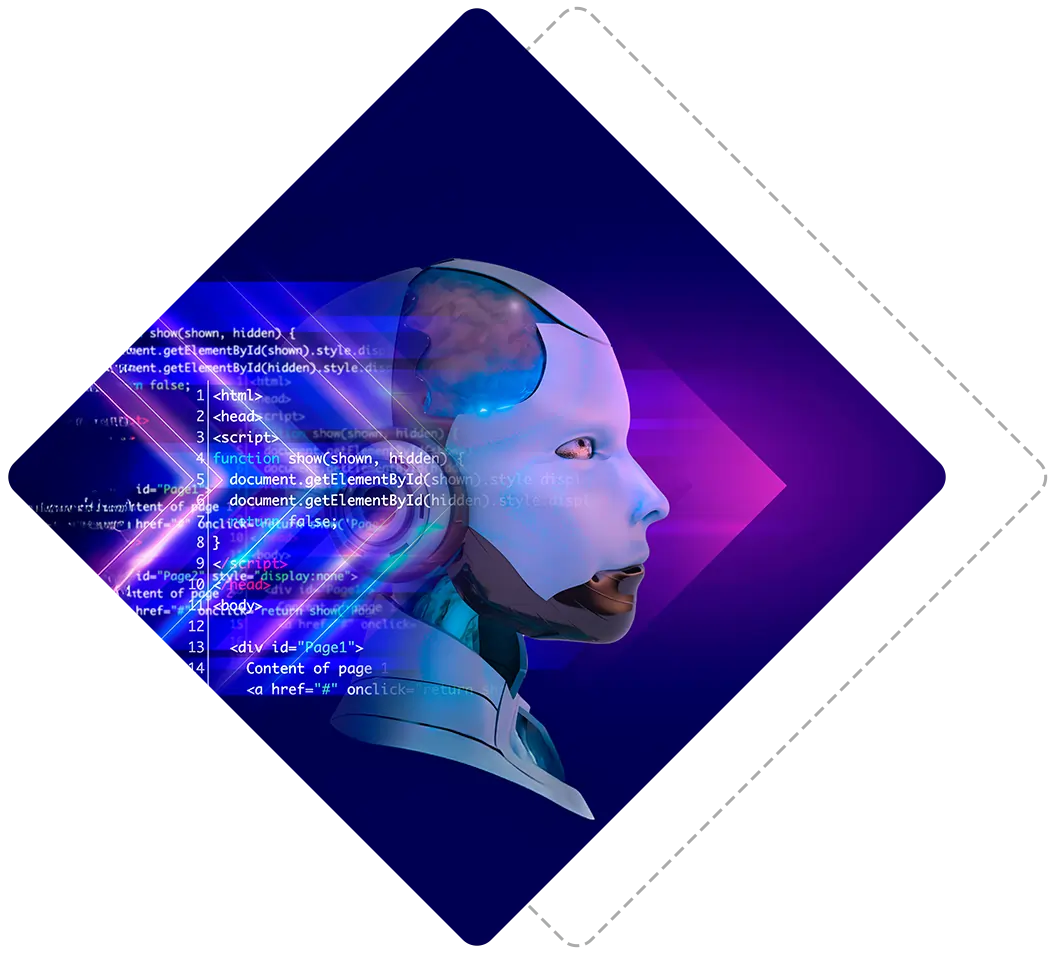 AI tech using a virtual interface to generate content with ChatGPT and generative AI tools