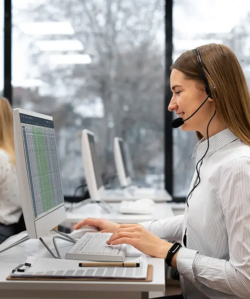 IT Support team collaborating in a modern office, representing IT helpdesk operations with ticket management and real-time IT support handling.