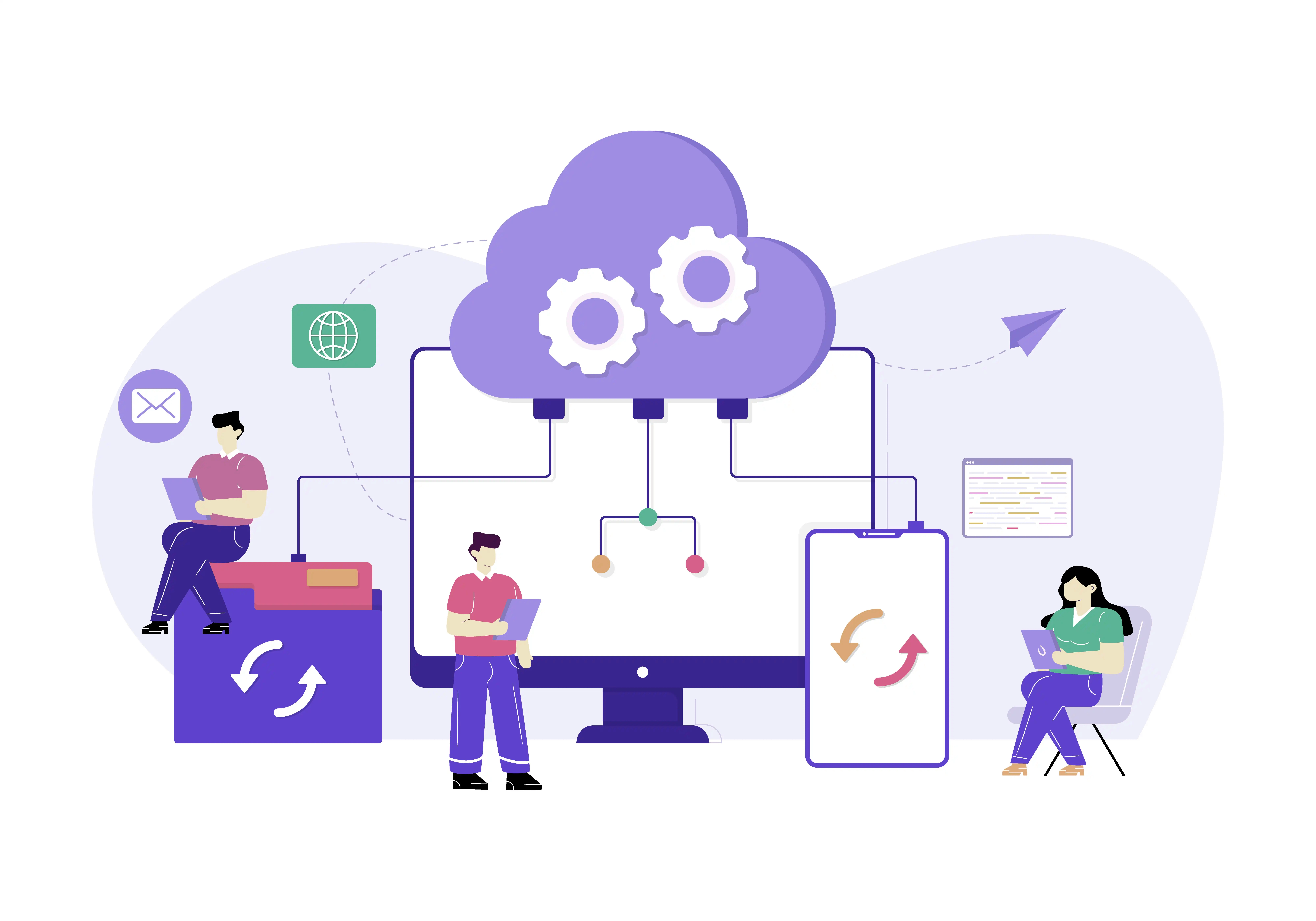 Zoho Sales & CRM: Streamline Your Business Growth Integration: Image representing system integration