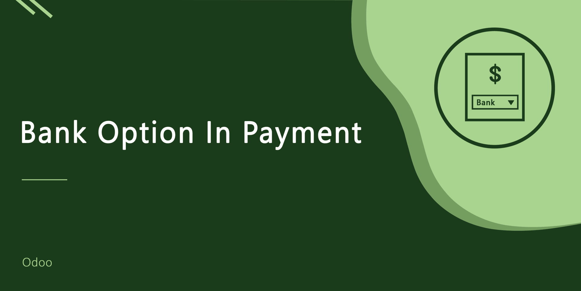 Bank Option In Payment
