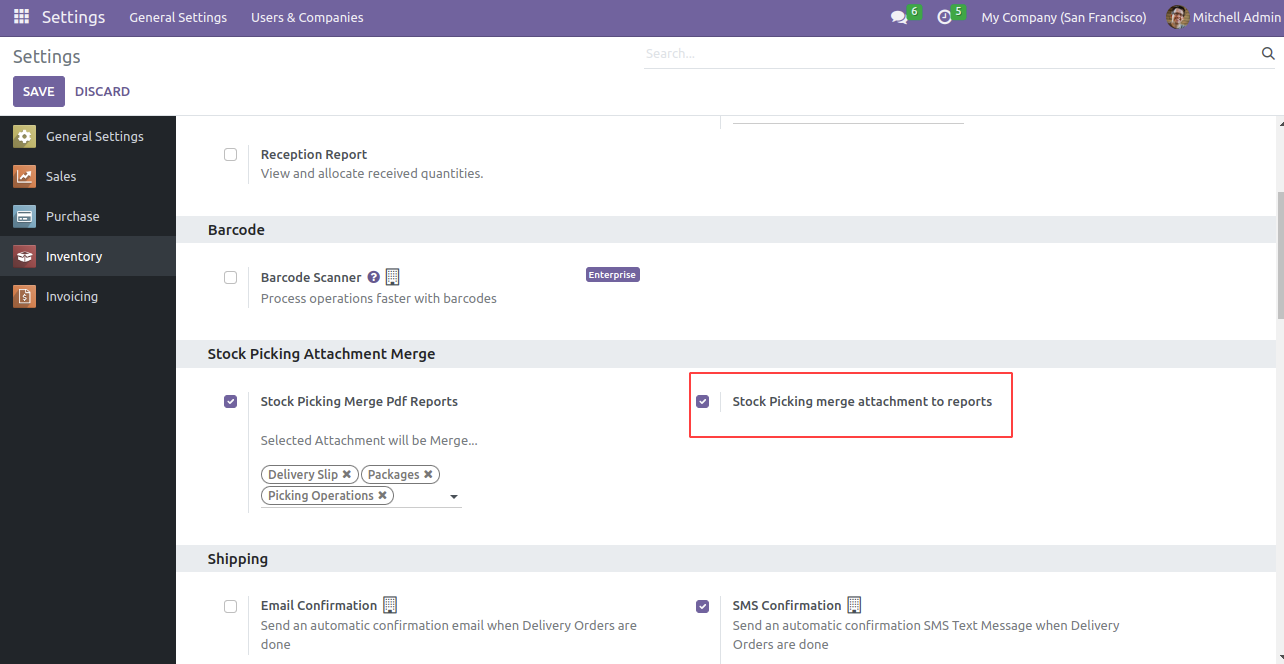 Invoice Barcode Scanner Odoo